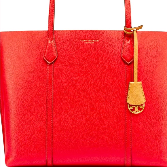 Tory Burch Handbags - NEW Tory Burch Red “PERRY” Triple Compartment Tote
